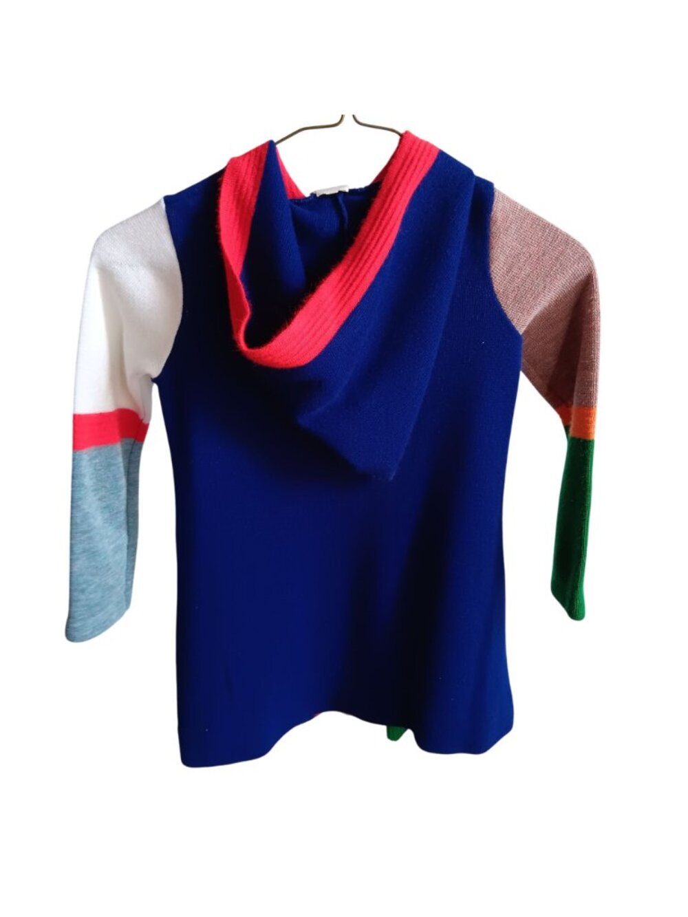 Rainbow Multicolor Vintage 80's Boys Jacket 6 6X Brigadoon Striped Hooded Zip